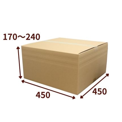 強化ダンボール箱 120サイズ(ホイール梱包用) 4枚 (450×450×240