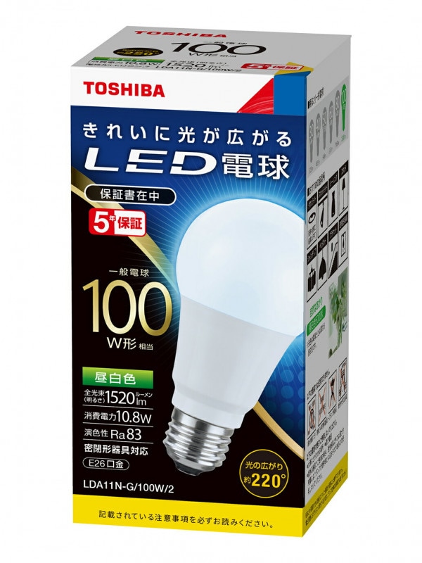 LEDŵ LDA11N-G/100W/2 ǥ饤ƥå E26 ŵ  100W  (LDA11NG100W2 (LDA11N-G/100Wθ 