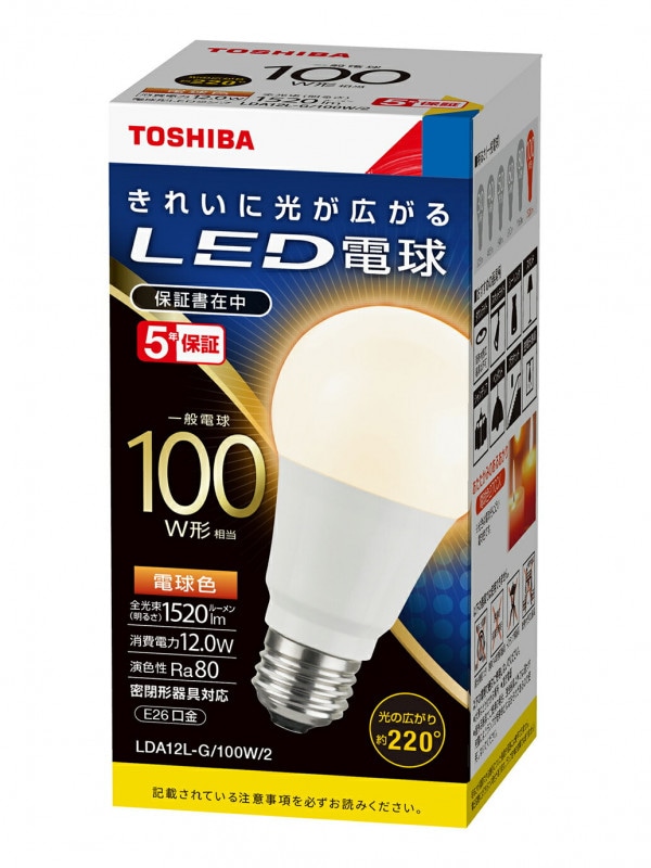 新品：東芝  LED電球 電球色  ５個セット LED電球 一般電球形 1520lm（電球色相当） | 東芝 | LDA11L-D-G