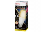 LED電球 LDT7L-G/S/60W 東芝ライテック E26口金 T形 白熱電球60W形相当 電球色 全方向 (LDT7LGS60W(LDT8L-G/S/60Wの後継機 新品|東芝|メーカー別