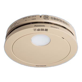 電池連動子器あかり付和室色 SHK42421Y パナソニック 煙当番薄型 (SHK32427YK後継機種) 新品