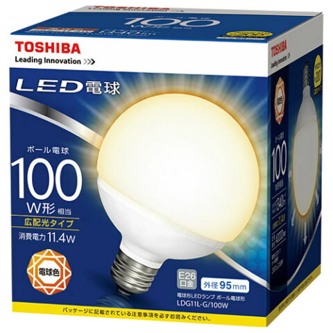 (10ĥå)LEDŵ LDG11L-G/100W ǥ饤ƥå ܡŵ E26 ۸ ŵ忧100W (LDG11LG100W) 