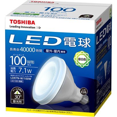 (6個セット)LED電球 LDR7N-W/100W 東芝ライテック ビームランプ形 ビームランプ100W形相当(LDR7NW100W) (LDR8N-W後継タイプ) 新品