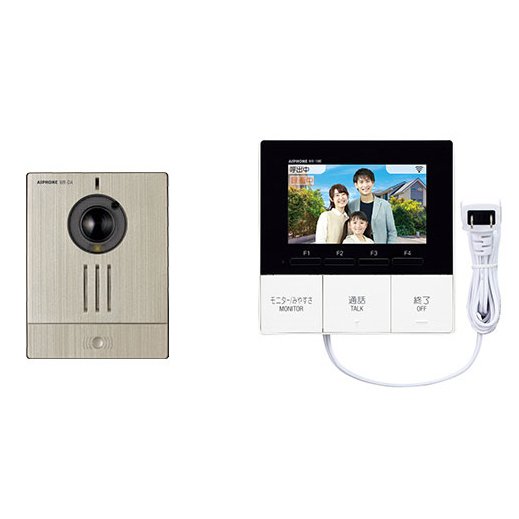 ワイヤレステレビドアホン アイホン WR-11 カメラ付ワイヤレス玄関子機 モニター付ワイヤレス親機セット(WR11)