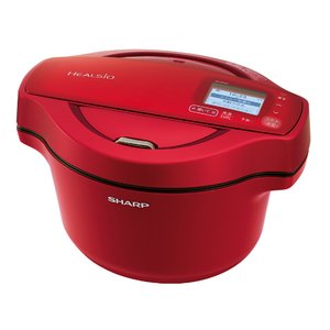 ヘルシオ ホットクック 1.6L KN-HW16F-R SHARP 電気無水鍋 無線LAN 音声発話搭載 レッド系 (KNHW16FR)