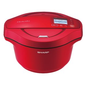 ヘルシオ ホットクック 2.4L KN-HW24F-R SHARP 電気無水鍋 無線LAN 音声発話搭載 レッド系 (KNHW24FR)