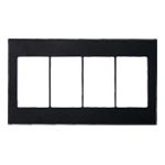 (手配品) アドバンスシリーズセレクトスイッチプレート(4連用)(マットブラック) WTA8104B パナソニック