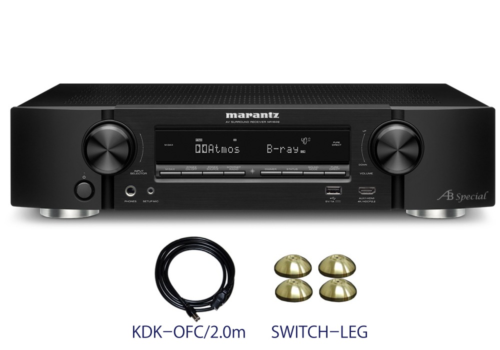 Marantz AVアンプ NR1609 リビングの“高音質AVセンター” に！ マランツ薄型AVアンプ