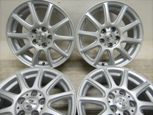 15インチアルミホイール４本 中古 15インチ アルミ ゼファー 社外 4本セット<BR>プリウス