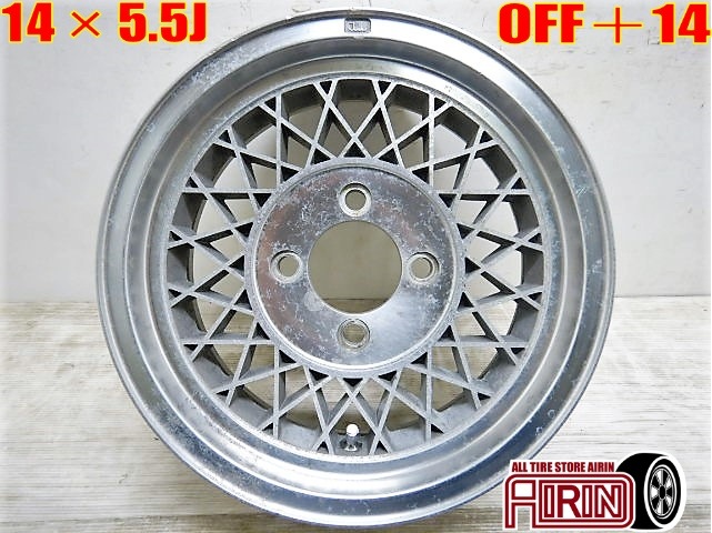中古 14インチ アルミ ENKI MAG 1本単品<BR>シルビア ローレル ブルー 