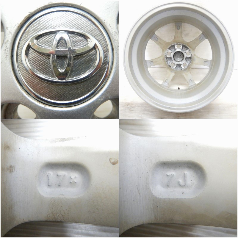 中古 17インチ アルミ トヨタ エスティマ 純正 4本セット<BR 