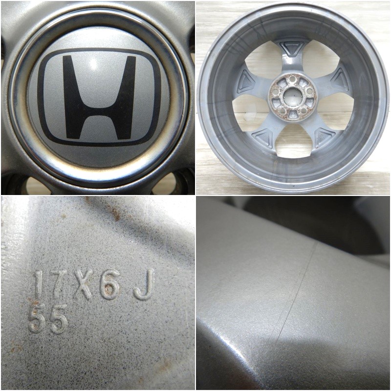 中古 17インチ アルミ ホンダ ストリーム 純正 4本セット<BR 