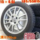 中古 185/55R15 タイヤホイール 4本セット SAILUN ICE BLAZER WSL2 NIRVANA タイヤホイールセット パッソ マーチ デミオ ミラージュ ブーンルミナス ブーン な