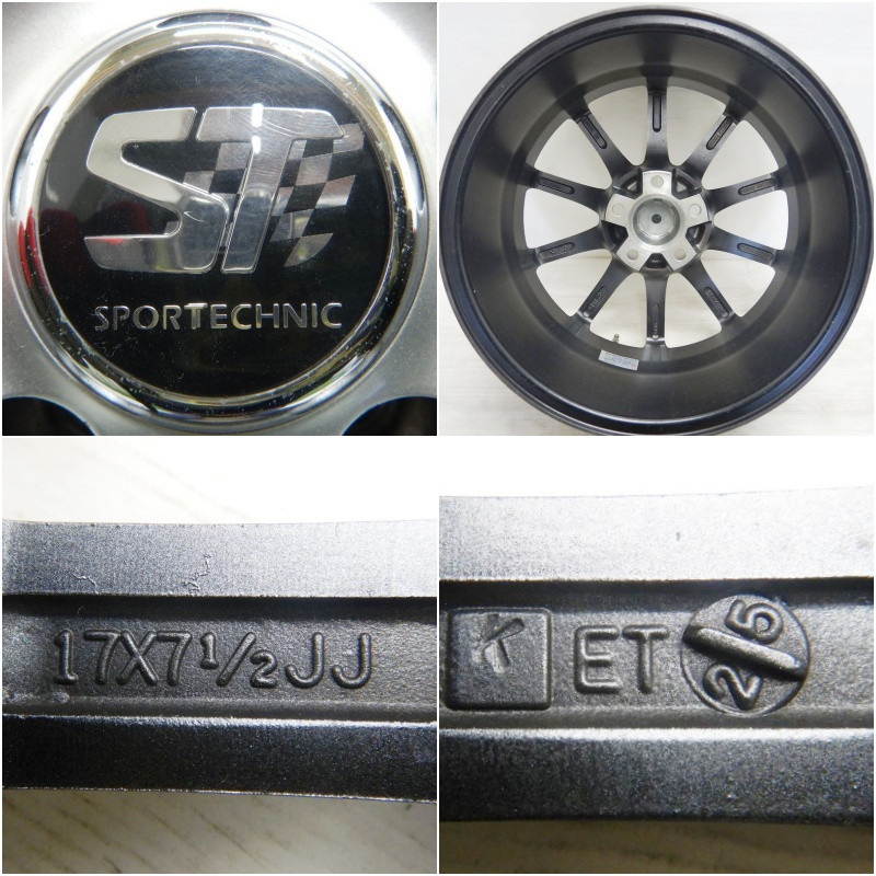 【中古】アルミホイール(SPORT TECCHNIC) 4本 前後異サイズ 4本セット】10スポークタイプ 社外 アルミホイール