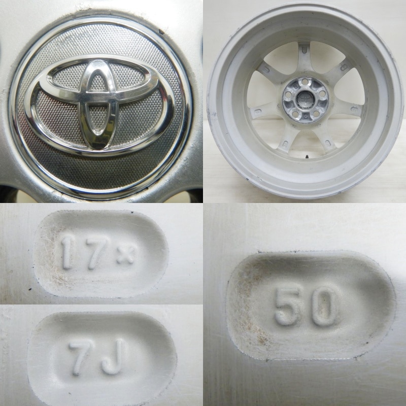 中古 17インチ アルミ トヨタ エスティマ 純正 4本セット<BR