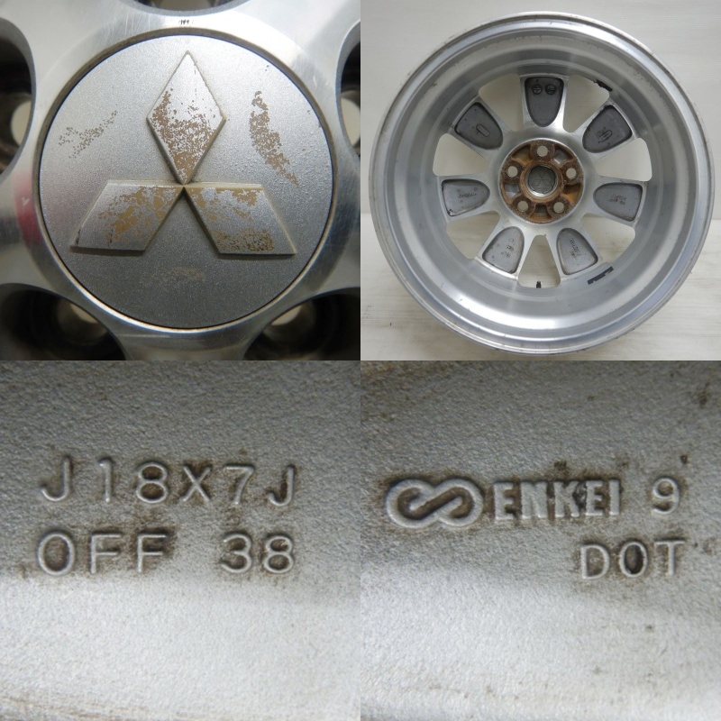 中古 18インチ アルミ 三菱 ミツビシ デリカD5 純正 4本セット