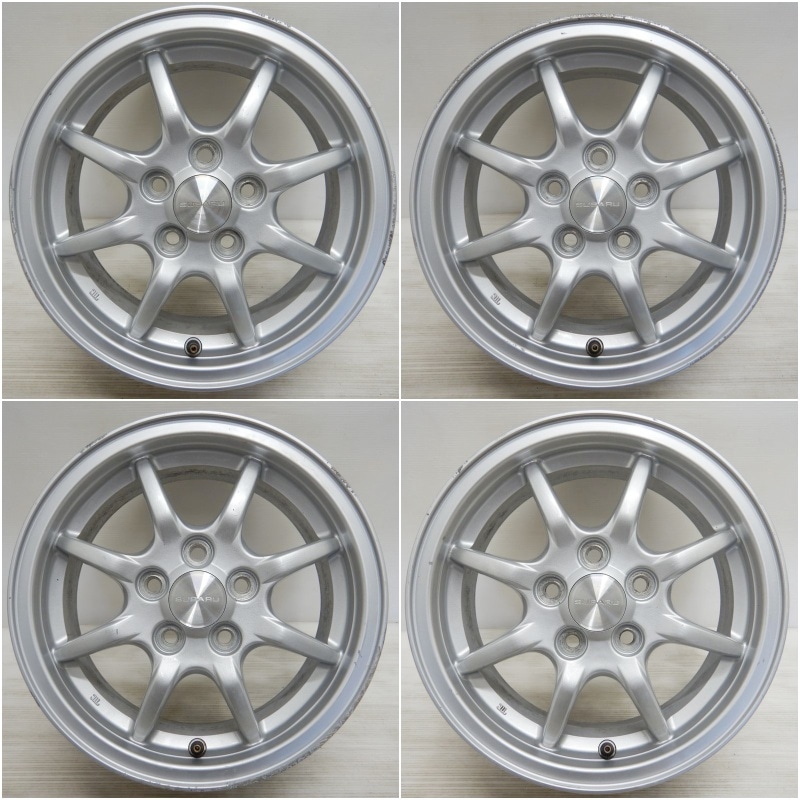 中古 14インチ アルミ スバル インプレッサ 純正 4本セット<BR