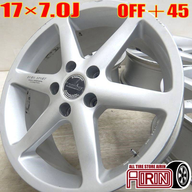 中古 17インチ アルミ Zauber EURO SPORT 4本セット<BR