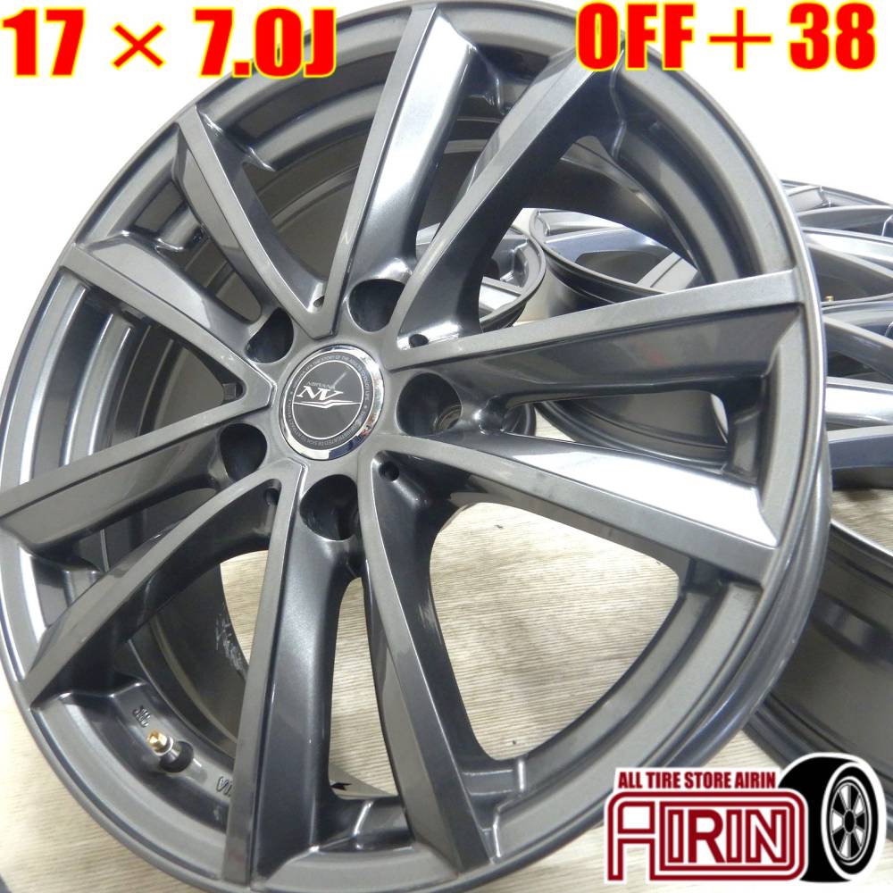 中古 17インチ アルミ NIRVANA NV 4本セット<BR>アルファード ヴェル