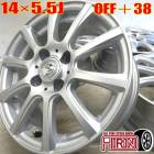 中古 14インチ アルミ JOKER 4本セット ブーン トール ヤリス ルーミー アクア タンク ヴィッツハイブリッド パッソ アルミホイール 中古アルミホイール 中古ホイール 中古ホイル 社外ホイ