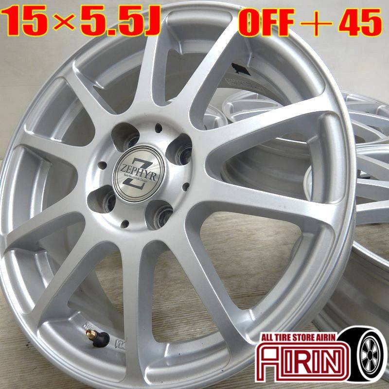 中古 15インチ アルミ ZEPHYR 4本セット<BR>ソリオバンディット