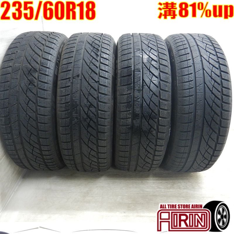 中古 235/60R18 モモ SUV POLE W-4 4本セット<BR>オデッセイ 