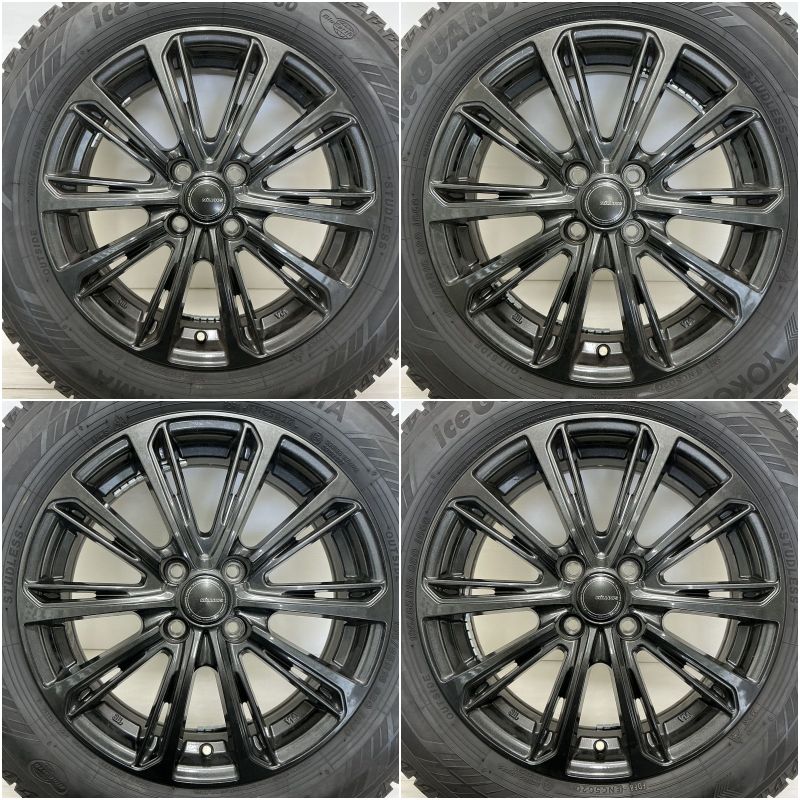 195/65R16 ブラックスポークホイール FINALIST FJ-S9 17x7.0 48 114.3x5 GBK - オートウェイ