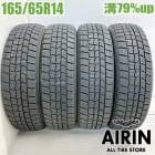 中古 165/65R14 ダンロップ ウインターマックス WM02 4本セット タンク パッソ ルーミー デリカD:2 ジャスティ ブーン 中古タイヤ スタッドレスタイヤ 14インチ|14インチ|スタ