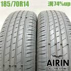 中古 185/70R14 ジーテックス ZT6000 eco 2本セット アリオン アレックス カローラアクシオ プレミオ フリード ストーリム ノート 中古タイヤ タイヤ 14インチ|14インチ|サ
