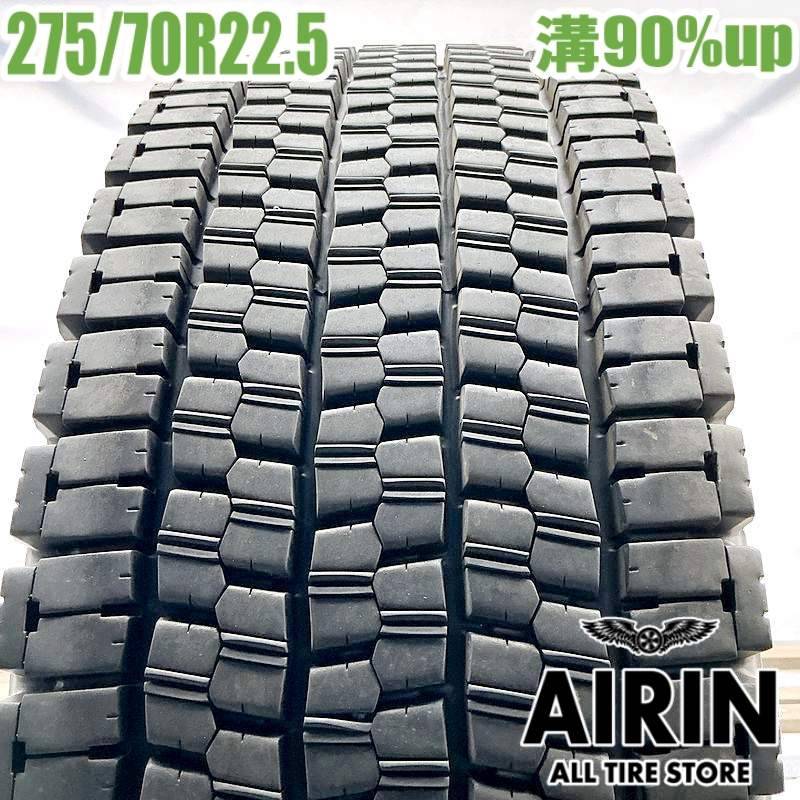 中古 275/70R22.5 148/145J ブリヂストン W999 冬タイヤ トラック用 1