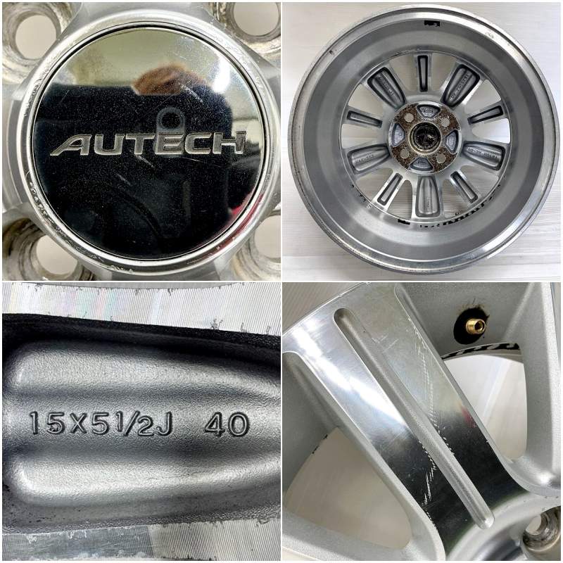 オーテック15インチ美品4本即発送可 楽天市場】おっ 日産 オーテック 15インチ中古アルミホイール4本価格