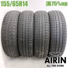 中古 155/65R14 ヨコハマ ブルーアース Es ES32 4本セット エヌボックス nbox デイズ シフォン スペーシア ワゴンＲ ウェイク 中古タイヤ タイヤ 14インチ|14インチ|サマ