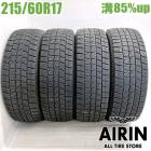 中古 215/60R17 ダンロップ ウインターマックス WM02 4本セット C-HR アルファード エスティマ ヴェルファイヤ エリシオン エクストレイル 中古タイヤ スタッドレスタイヤ 17イン