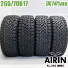 中古 265/70R17 BFグッドリッチ オールテレーンT/A KO2 4本セット ハイラックス FJクルーザー 150系ランクル プラド ジープラングラー  中古タイヤ タイヤ 17インチ|17イ