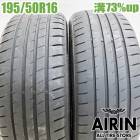 中古 195/50R16 ミレバー スポーツマクロ MA349 2本セット ヴィッツ ウイングロード ファミリア プレマシー ロードスター ランサー 中古タイヤ タイヤ 16インチ|16インチ|サマー