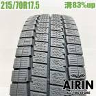 中古 215/70R17.5 118/116N ダンロップ ウィンターマックスエルティーLV01 冬タイヤ トラック用 1本単品 コースター 中古タイヤ 中古トラックタイヤ スタッドレスタイヤ 17.