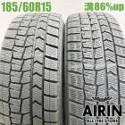 中古 185/60R15 ダンロップ ウインターマックス WM02 2本セット シエンタ ベルタ ヴィッツ グレイス シャトル フィット 中古タイヤ スタッドレスタイヤ 15インチ|15インチ|スタッ