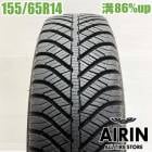 中古 155/65R14 グッドイヤー ベクターフォーシーズンズ ハイブリッド 1本 単品 エヌボックス nbox デイズ シフォン スペーシア ワゴンＲ ウェイク 中古タイヤ オールシーズンタイヤ 