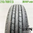中古 215/70R17.5 118/116L ブリヂストン R202 夏タイヤ トラック用 1本単品 コースター 中古タイヤ 中古トラックタイヤ サマータイヤ 17.5インチ|サマータイヤ|トラック