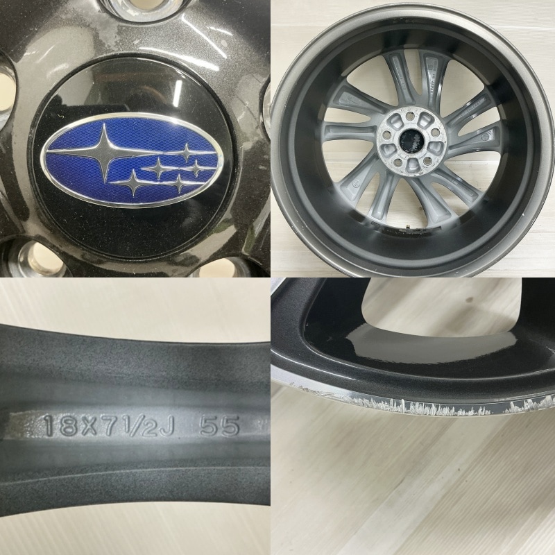 【3/4個目】スバル レヴォーグ18インチ 純正アルミホイール SUBARU スバル レヴォーグ VM系 純正 18インチ ホイール 4本 7.5J-18