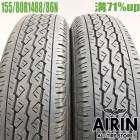 ��� 155/80R14 88/86N �֥�¥��ȥ� V600 2�ܥ��åȥץ��ܥå��� ��ť����� ������ 14�����