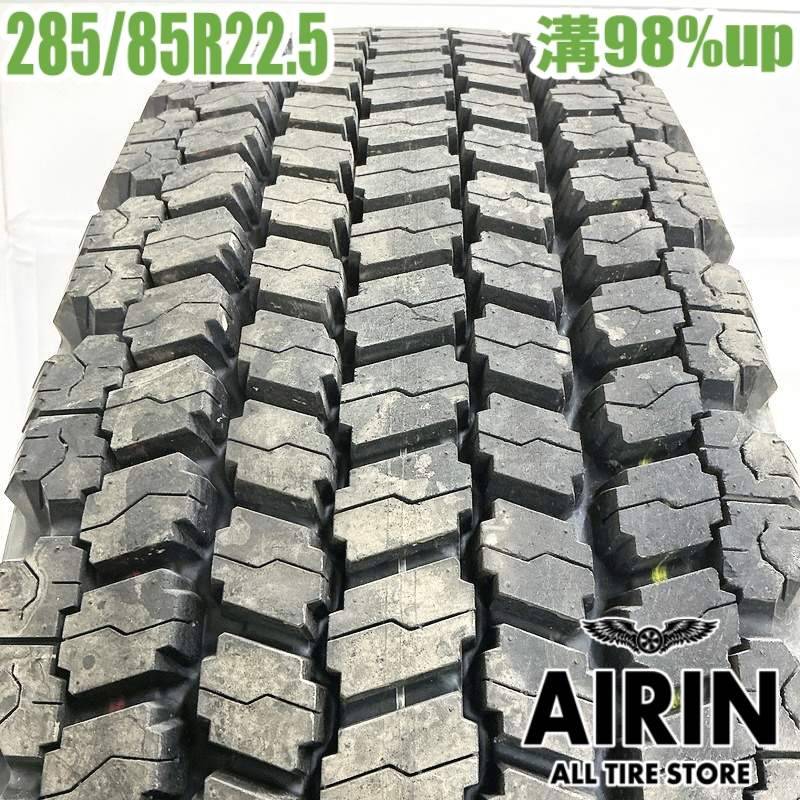 中古 285/85R22.5 143/140J ブリヂストン W987 冬タイヤ トラック用 1 