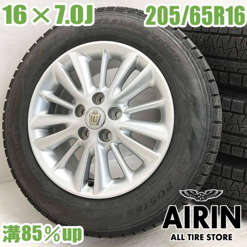 中古 205/65R16 タイヤホイール 4本セット<BR>PIRELLI ICE ASIMMETRICO 