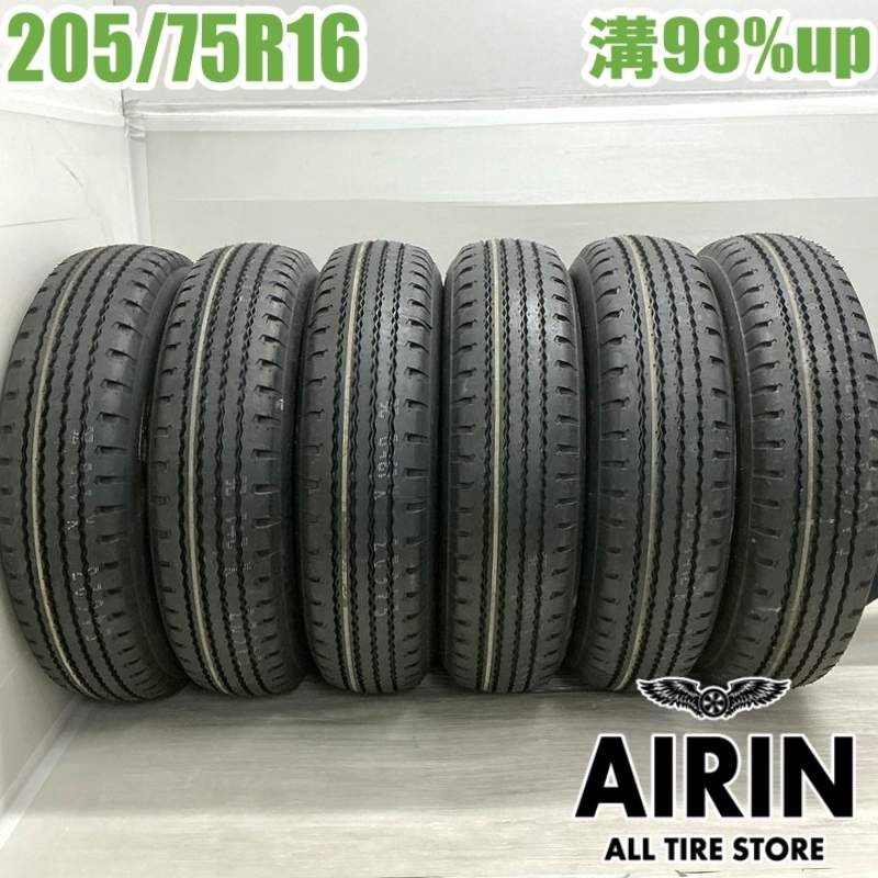 【新車外し】YK RY108A 205/75R16 113/111L LT 16インチ ライトトラック用 夏タイヤ 6本 エルフ タイタン アストラ ダイナ等　(KTT578)クレジットカード QRコード決済可能 新車外し 205/75R16 113/111L ヨコハマ MY817 Spec-2 夏タイヤ