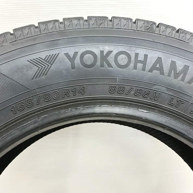 中古 155/80R14 88/86N ヨコハマ アイスガード IG91 1本 単品<BR>プロ 