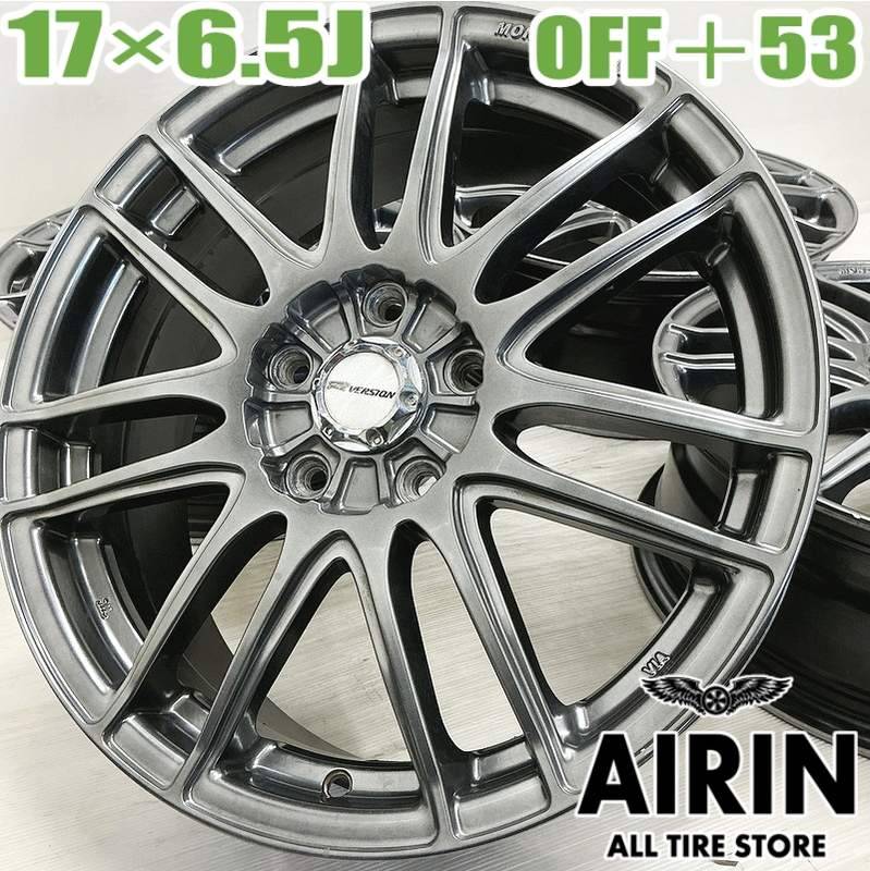 中古 17インチ アルミ R VERSION 4本セット<BR>ストリーム エリシオン 