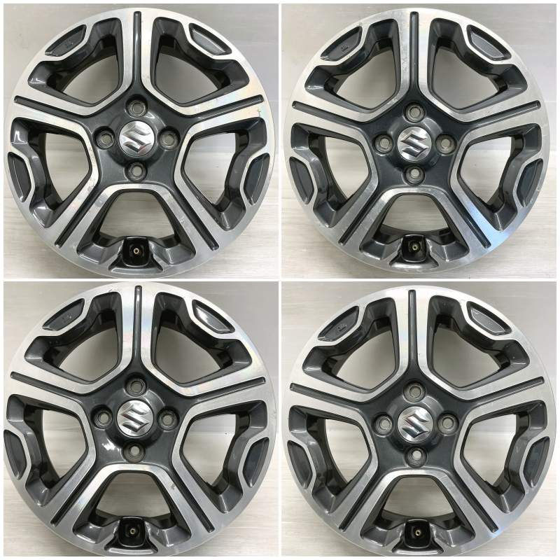 スズキ　ハスラー純正15インチアルミ4本セット　手渡し可 ホイール・タイヤ・15インチ中古スズキハスラー純正アルミ4本Set