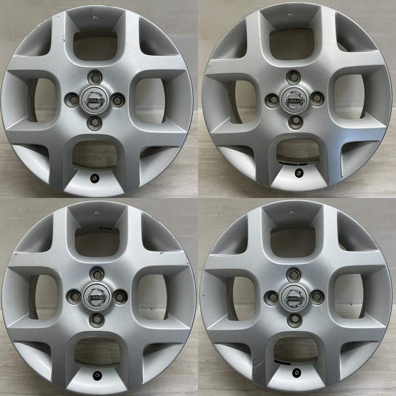 中古 15インチ アルミ 日産 ニッサン キューブ 純正 4本セット<BR