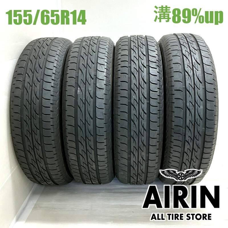 【送料無料】155/65R14 2015年式 4本セット　No.C6 155/65R14 ブリヂストンネクストリー 4本セット<BR>2022年製 残溝89
