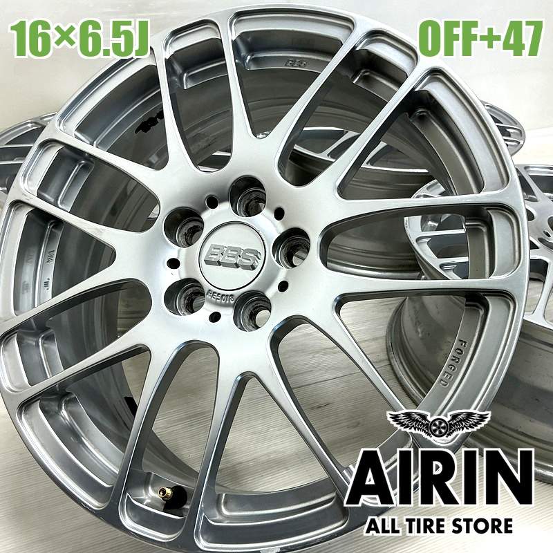 中古 16インチ アルミ BBS 鋳造 FORGED ハブリング付き 4本セット<BR 